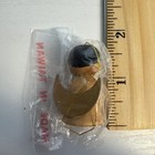 Vintage Folkart Hand Made Painted Wood Christmas Tree Figure Ornament