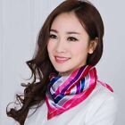 Women Elegant Square Silk Feel Satin Scarf Small Vintage Head Neck Hair Tie Band