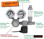 Aquarium Co2 Regulator  Dual Gauge Accurate Display  With 12v Dc Solenoid Valve 