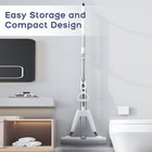 Mop And Bucket With Wringer Set For Home Floor Cleaning  Self Large  Gray 