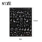 9 Sheets Christmas Glitter Nail Art Stickers Decals Self-adhesive Snowflake Wint