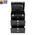 Rolling Makeup Train Case Aluminum Salon Cosmetic Trolley Organizer Box drawer 