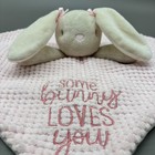 Baby Essentials Bunny Lovey Security Blanket Pink Some Bunny Loves You Plush