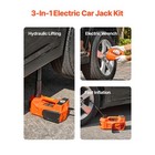 Electric Car Jack 5 Ton 12v Hydraulic Floor Jack Kit W electric Impact Wrench