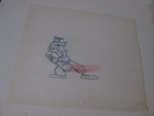 Disney Goofy 1942 Production Cel Drawing How To Play Baseball