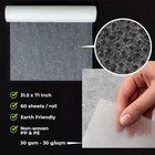 Disposable Massage Bed Cover - 60 Sheets Per 2 Rolls  60 Sheets roll   White 