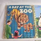 Vintage Lot 6 Little Golden Books Poky Pooh Pocahontas Chipmunks Abcs Day At Zoo