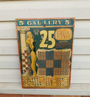 Antique Gambling Punch Board Very Rare Ladies In Swimsuits 5 Cent Gal - Lery Cro