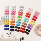 Yoyokid 50pcs Baby Girls Snap Hair Clips  1 2  Grosgrain Ribbon Tiny Hair Bows
