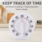 Multifunctional Ring Bell Alarm Loud 60-minute  Wind Up Timer For Kitchen office
