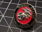 Free Ship Lapel Pin Usmc United States Marine Corps Logo Black   Red Enamel 1 