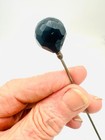Antique Hatpin Deep Purple Crystal Sphere Pretty Example Collectible