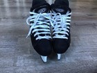 Easton Youth Size 12 D Magnum Bladz Kids Ice Hockey Skates Black Grey Silver