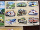 Melissa   Doug Wooden Puzzle Lot  Animals  Cars  Trucks  One Panel Has Sound