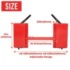 4000lb Skid Steer Quick Tach Conversion Adapter Attach W  Adjustable Cross Brace