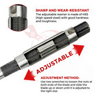 Adjustable Hand Reamers Complete Range From 1 4  Inch To 2-7 32  Inch   6 Blades