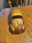 Vintage 1 24 Vw Beetle Slot Car Drag Racer  66 Stp Bronze Gold Metal Chassis