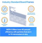 Filter King 13x21 5x1 Air Filter Merv 8  Ac Furnace Filters  4-pack 