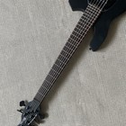 Active Pickup Electric Bass Guitar Basswood Body Black 6 String Solid Body