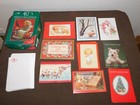 Vintage 35 Plus Mark Usa 1990  Christmas Cards   Envelopes Dogs Angels Tree