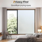 Window Privacy Film  Frosted Glass Window Clings  Static Cling Uv Heat Blocking 