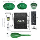 Asr Outdoor Lightweight Backpacker Gold Panning Kit With Metal Mini Sluice 14pc