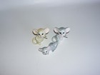 Vintage Bone China Miniature Mouse Mice Figurines Statue - Set 3