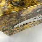 Vintage 1966 Kleenex Tissue Box Brown Gold Foil 60s Nos Prop Display