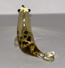 Miniature Tiny Lampwork Flame Hand Blown Glass Walrus Sea Lion Figurine New