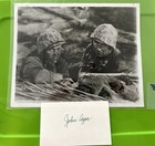 John Agar Autograph Signed Card Wwii War Movie 8x10 Photo John Wayne Co-star
