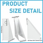 Morningro 25pcs Aluminum Gutter Wedges For 6 12 Through 10 12 Slope  White