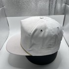 Vintage Budweiser Hat Cap Snap Back White Rope Embroidered Advertising Mens 90s