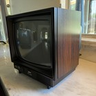 Zenith Space Command 13  Crt Tv Black wood Grain Retro Gaming Se1315w  - Tested