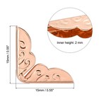 15mm Metal Book Corners  80pcs Photo Corners Book Corners  Rose Gold