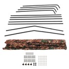 2 Person Camouflage Black Steel cloth 7  Tall Quad Pod Hunting Blind Cover
