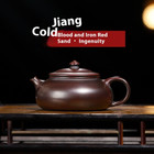 Yixing Zisha Teapot 170cc Raw Ore Iron Blood Red Sand Kung Fu Tea Set