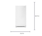 Whirlpool 20 Cu Ft Frost-free Upright Freezer  white  Wzf34x20dw