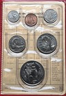 Singapore 1985 Unc Coin Set Collection   Year Of The Ox From Cent To  1 Dollar