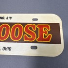 Vintage Moose Lodge 619 Steubenville  Ohio Plastic Vanity License Plate Sign