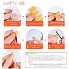 1 Sheet 24pcs Halloween Luminous Semi Cured Gel Nail Strips  Sticky Design 4