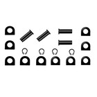4-pack Black Footpeg Mounting Pins Kit Compatible With Harley Black 2p