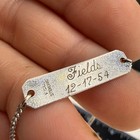 Vintage Sterling Silver Id Bracelet Engraved Front And Back 9   