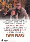2019 Twin Peaks Archives Dual Autograph Richard Beymer And David Patrick Kelly