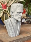 Universal Monsters Frankenstein Monster 3d Printed Bust Statue 6 75 Inches Gray