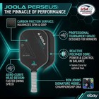 Joola Ben Johns Perseus Cfs 16mm Pickleball Paddle Carbon Fiber Black New