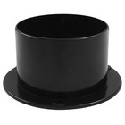 Duct Connector Flange  3 Inch Abs Plastic Vent Connector  Black Straight Pipe