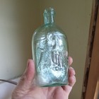 1860s Half Pint Double Eagle Flask Gii-119 Historical Flask Large Bold Eagles