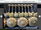One Antique Victorian Ornate Brass Eastlake Style Door Knob 44 Available