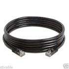 10x 15ft 15 Feet Cat5e Cable Ethernet Lan Network Cat5 Rj45 Patch Cord Black New