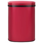 Auto Sensor Touchless Trash Can Kitchen Garbage Bin 50l 13g Stainless - In Red